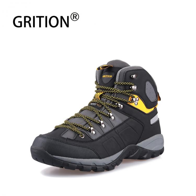 boutiqueshooes4men.10buy.co.il GRITION Men Waterproof Hiking Shoes Men's High Top Walking Mountain Climbing Shoes Slip Soft Shell Trekking Shoes For Men